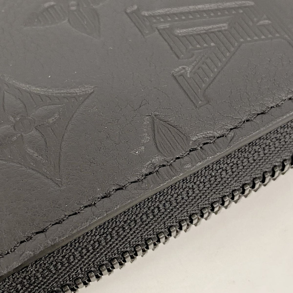 Louis Vuitton Wallet Monogram Shadow Zippy Horizontal Black — view 7