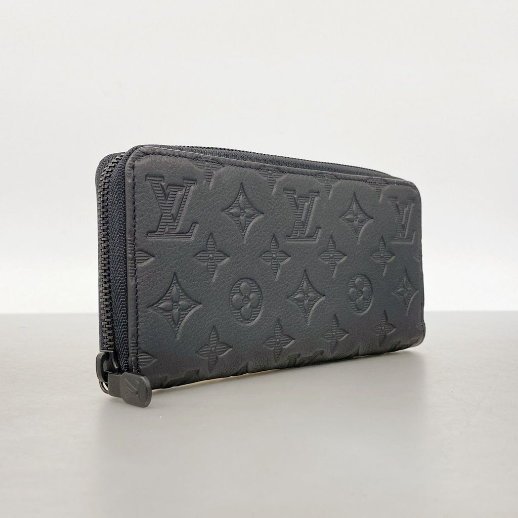 Louis Vuitton Wallet Monogram Shadow Zippy Horizontal Black — view 2