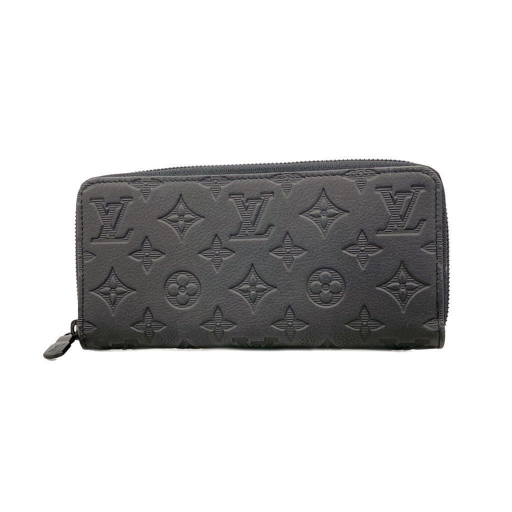 Louis Vuitton Wallet Monogram Shadow Zippy Horizontal Black