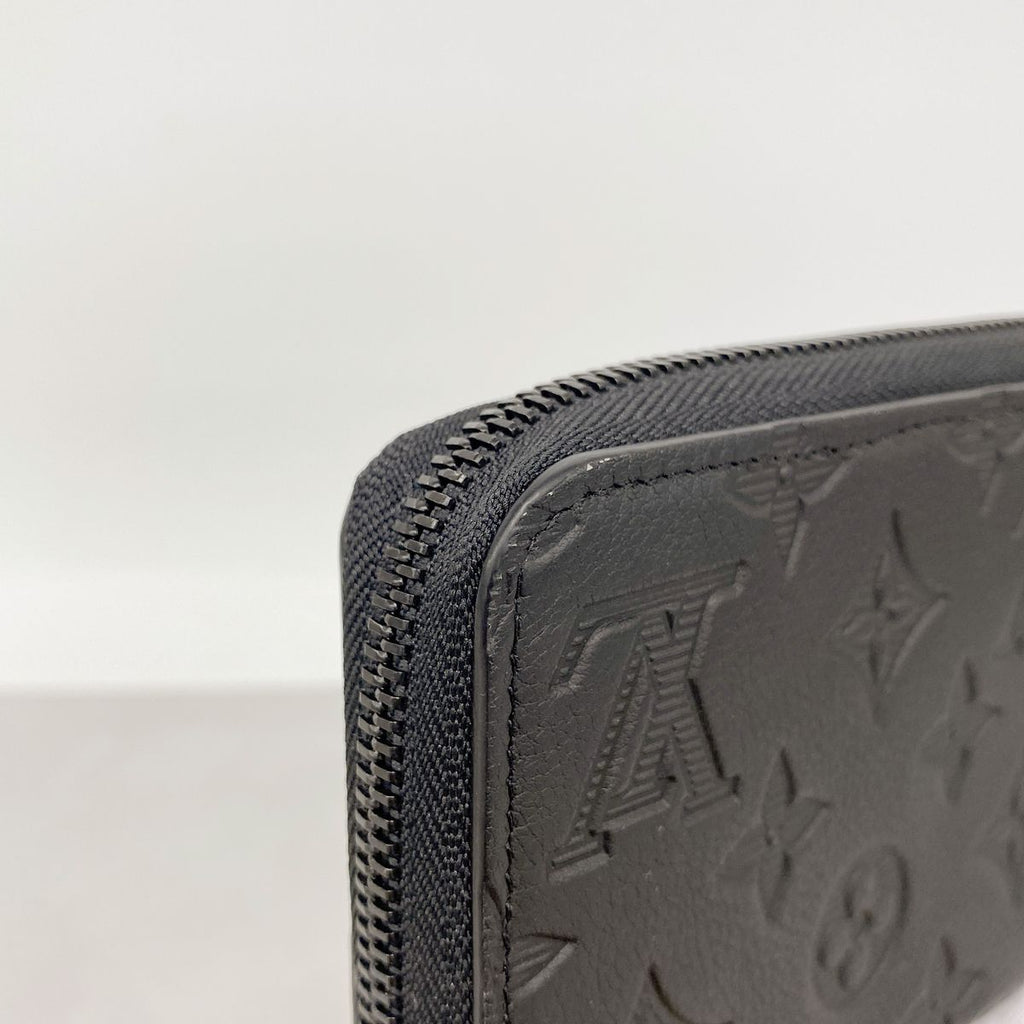 Louis Vuitton Wallet Monogram Shadow Zippy Horizontal Black — view 5