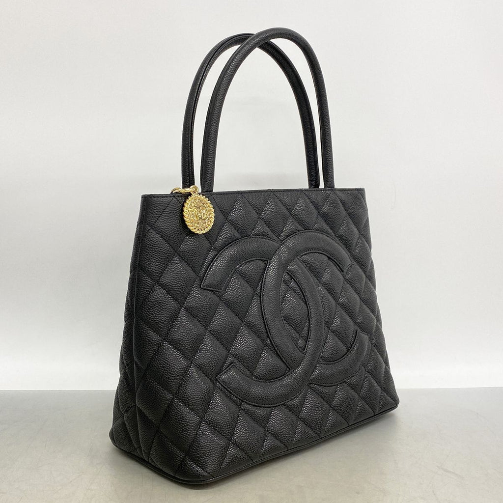 Chanel Tote Bag Reissue Caviar Leather Black Gold — view 2