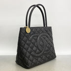Chanel Tote Bag Reissue Caviar Leather Black Gold — view 2