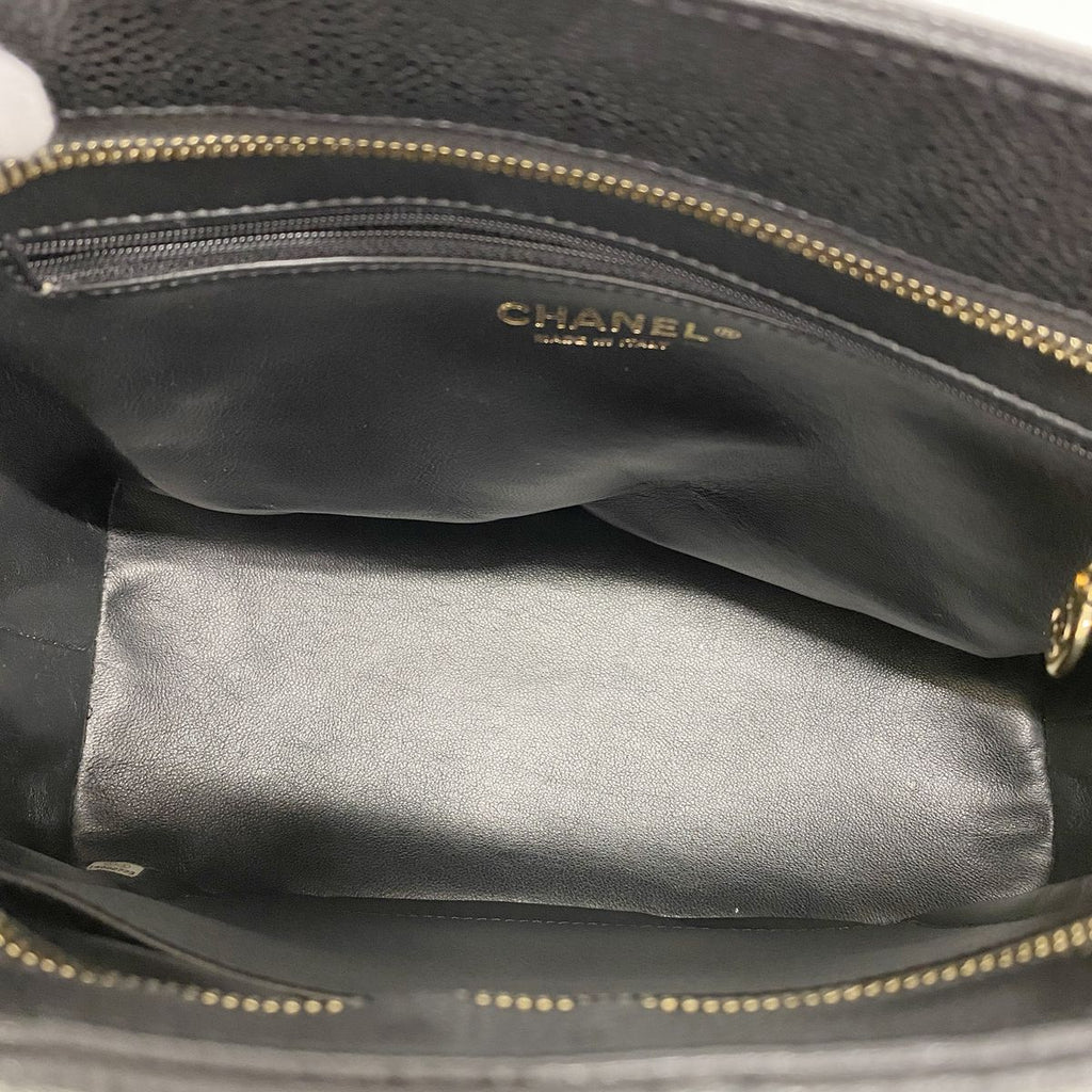 Chanel Tote Bag Reissue Caviar Leather Black Gold — view 3