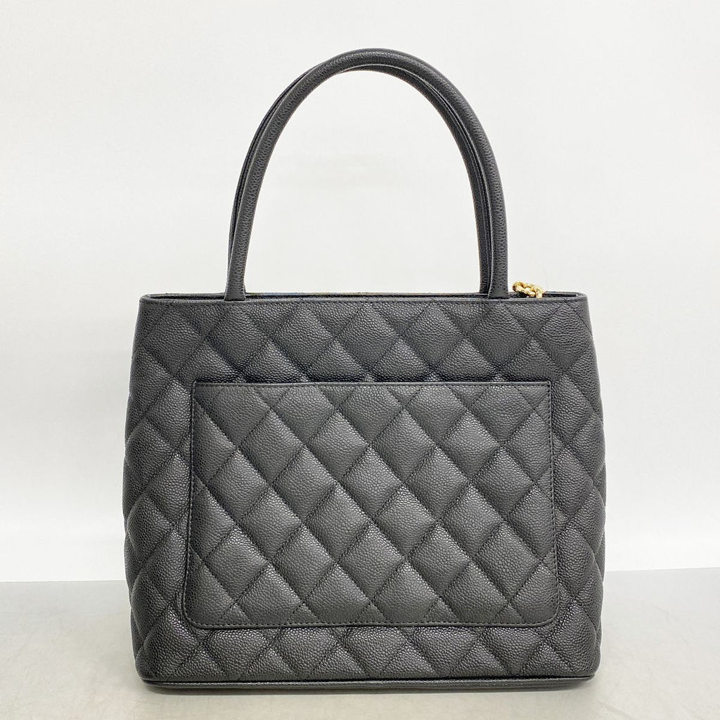 Chanel Tote Bag Reissue Caviar Leather Black Gold — view 6