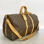 Louis Vuitton Boston Bag Monogram Keepall Bandouliere 55 Brown — view 2