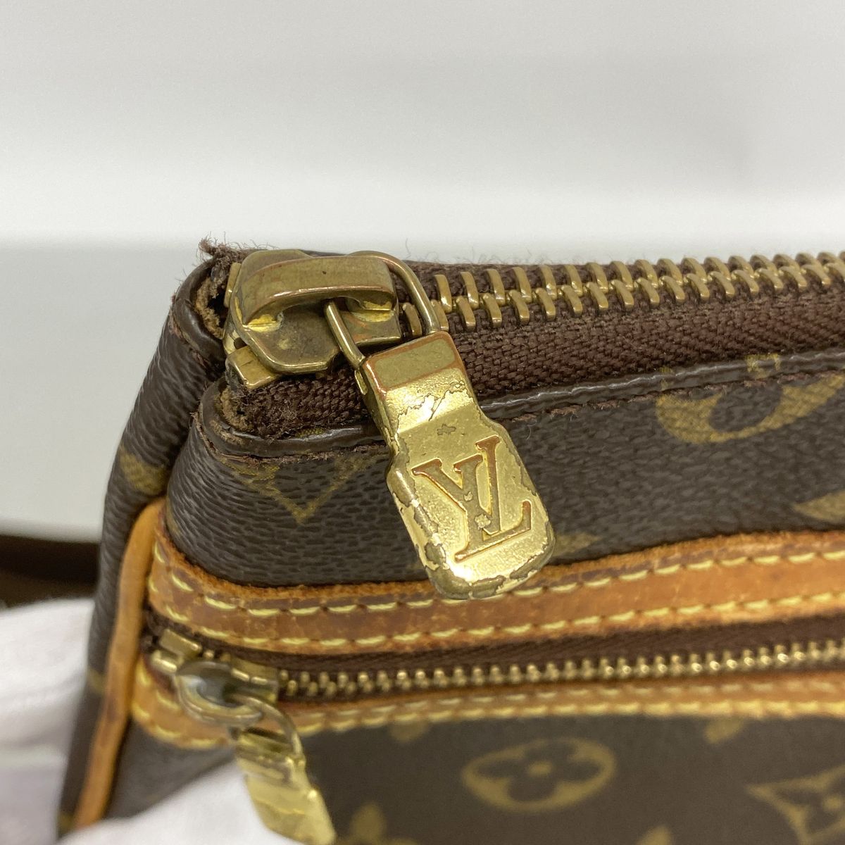 Louis Vuitton Shoulder Bag Monogram Pochette Bosphore Brown — view 7