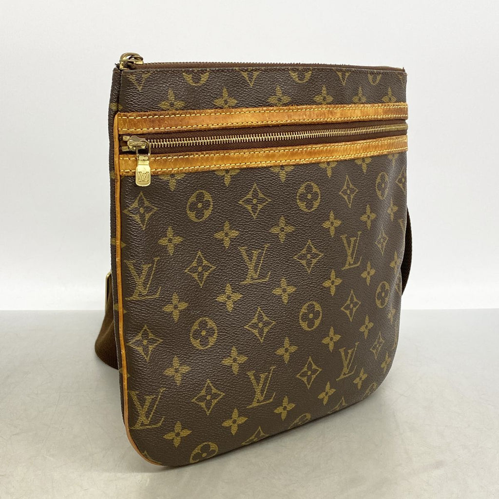 Louis Vuitton Shoulder Bag Monogram Pochette Bosphore Brown — view 2