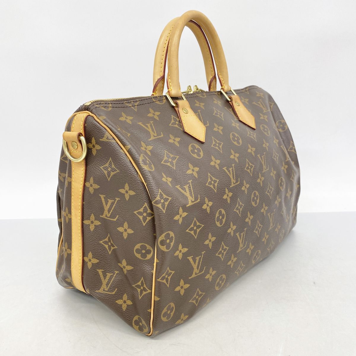 Louis Vuitton Handbag Monogram Speedy Bandouliere 35 Brown 2-Way Bag — view 2