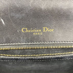 Dior Shoulder Bag Diorama Leather Black Gold — view 5