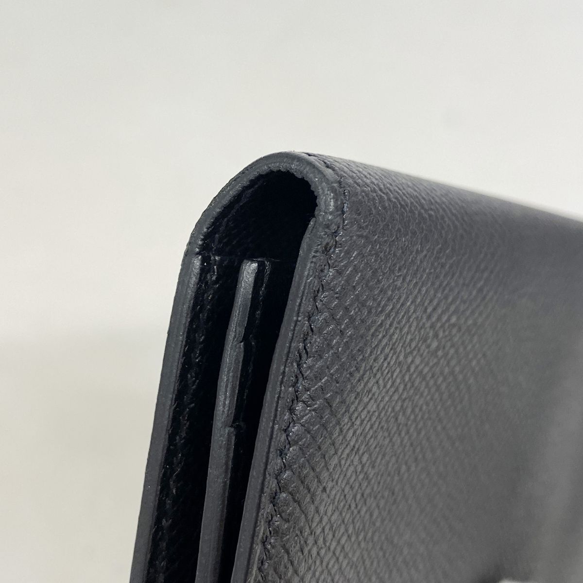 Hermes Wallet Bearn Soufflet Veau Epsom Black Silver — view 5