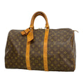 Louis Vuitton Boston Bag Monogram Keepall 45 Brown