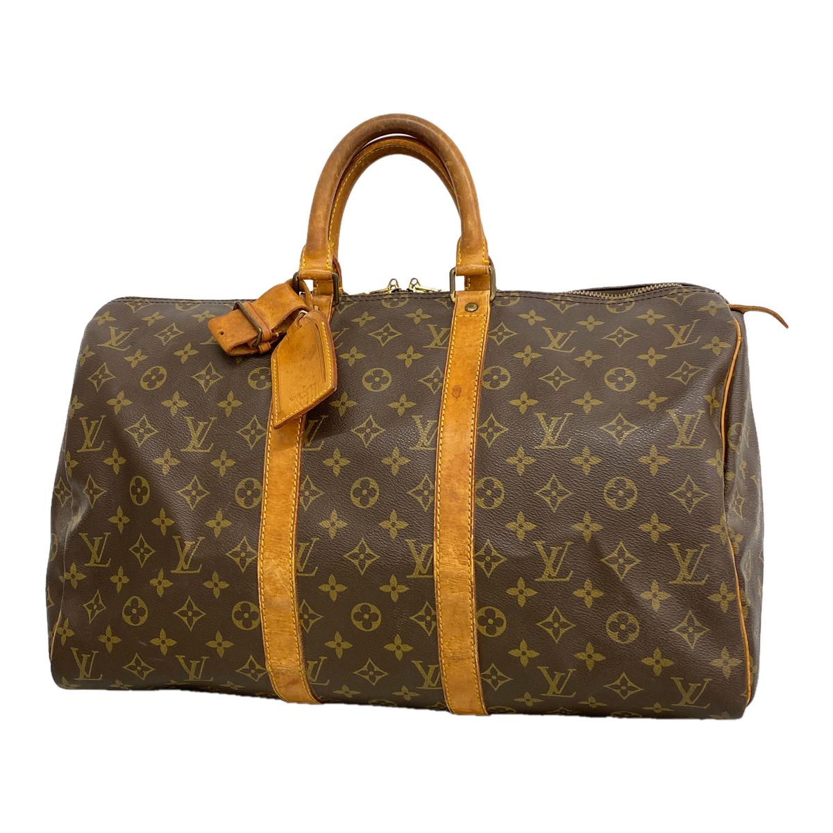 Louis Vuitton Boston Bag Monogram Keepall 45 Brown