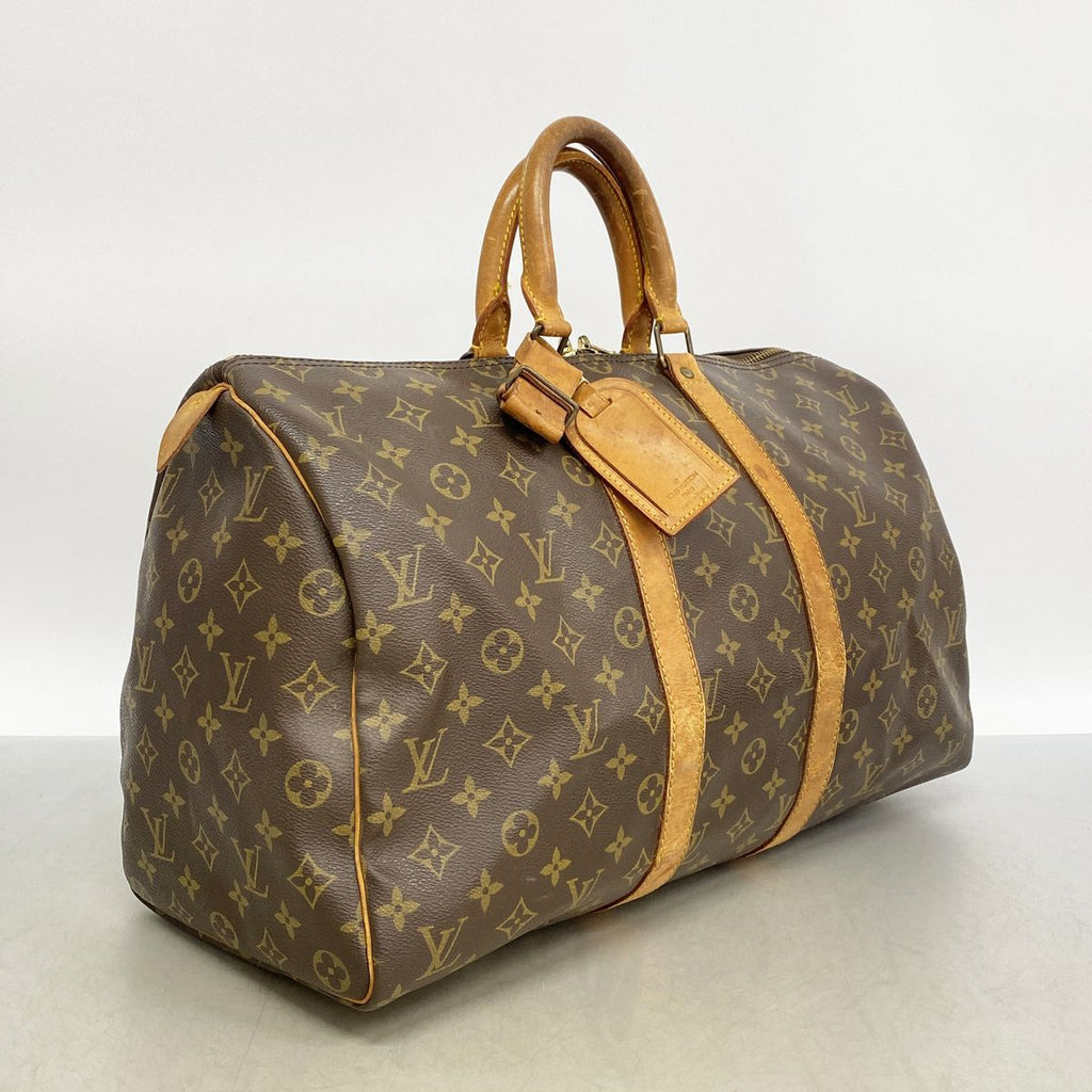 Louis Vuitton Boston Bag Monogram Keepall 45 Brown — view 2