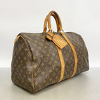 Louis Vuitton Boston Bag Monogram Keepall 45 Brown — view 2