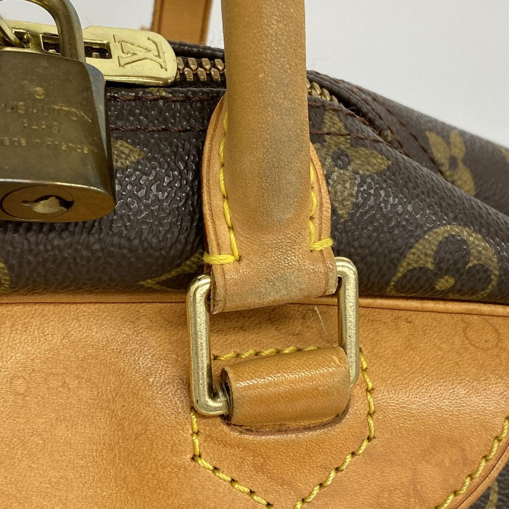 Louis Vuitton Handbag Monogram Deauville Brown — view 6