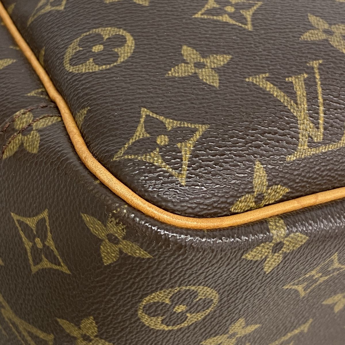 Louis Vuitton Handbag Monogram Deauville Brown — view 8