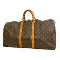 Louis Vuitton Boston Bag Monogram Keepall 55 Brown