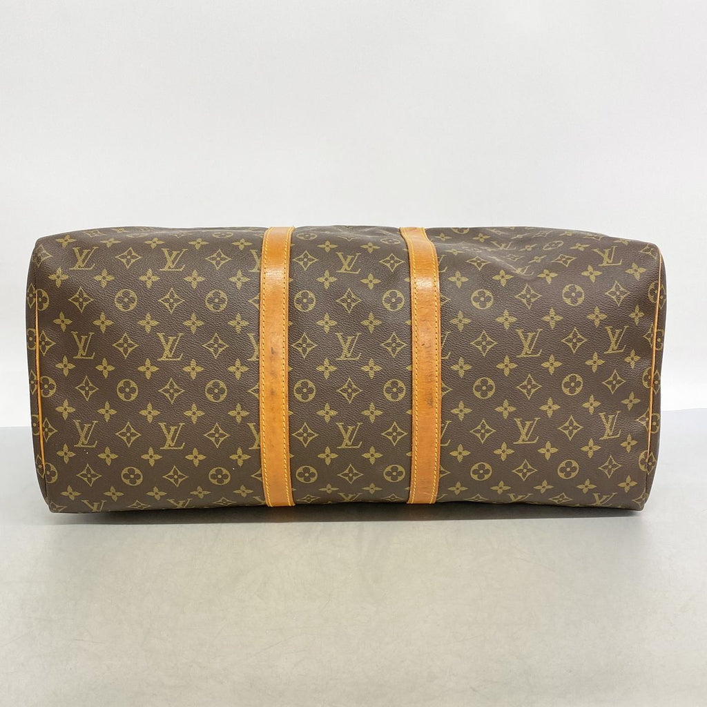 Louis Vuitton Boston Bag Monogram Keepall 55 Brown — view 3