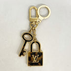 Louis Vuitton Key Holder Charm Porte Cles Confidence Gold Brown — view 5