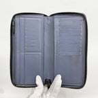Louis Vuitton Wallet Monogram Shadow Zippy Vertical Navy — view 3