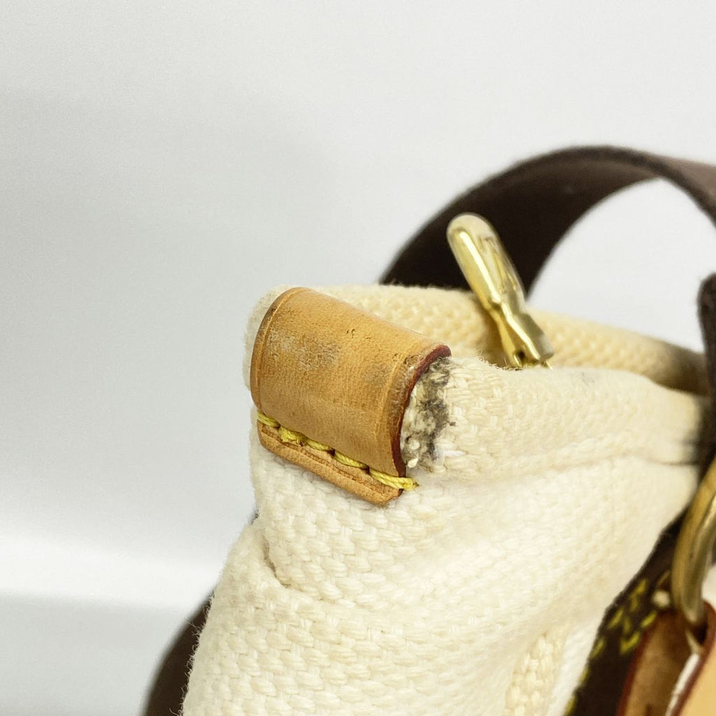 Louis Vuitton Tote Bag Antigua Cabas MM Ecru — view 8