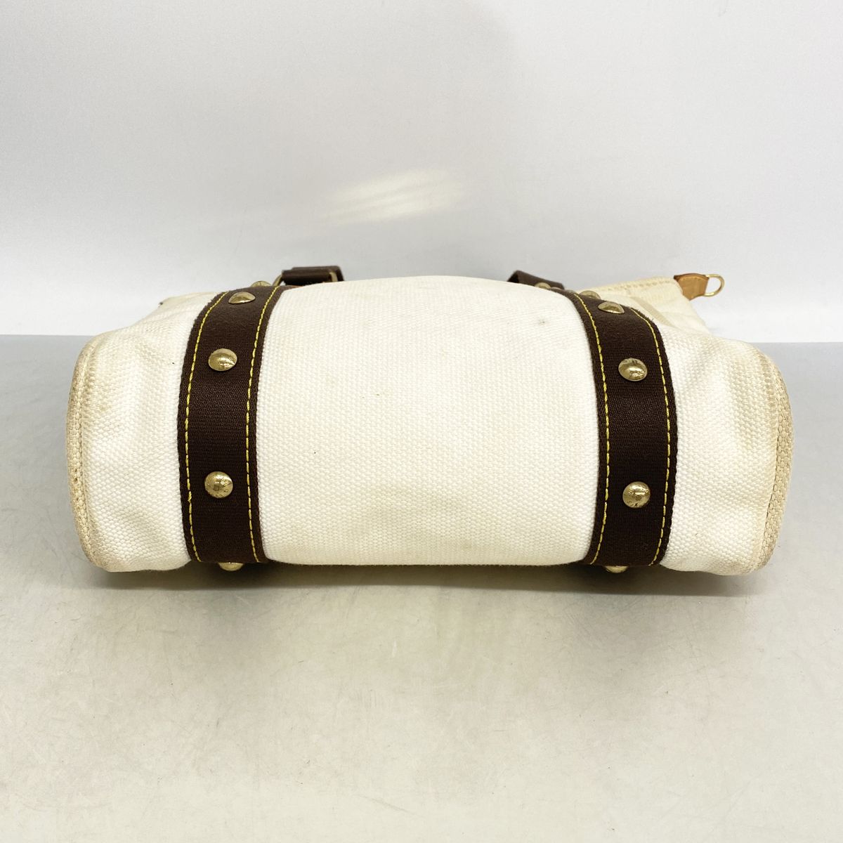 Louis Vuitton Tote Bag Antigua Cabas MM Ecru — view 3