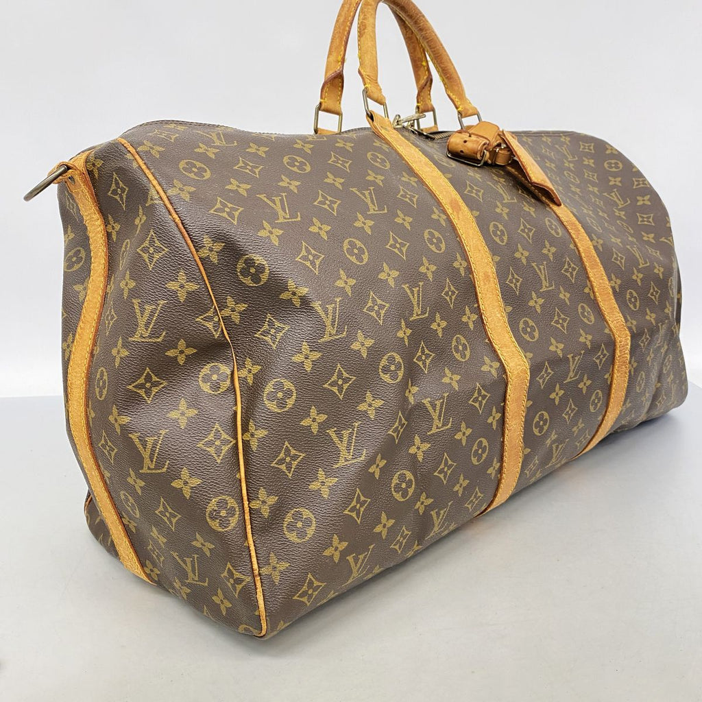 Louis Vuitton Boston Bag Monogram Keepall Bandouliere 60 Brown — view 2
