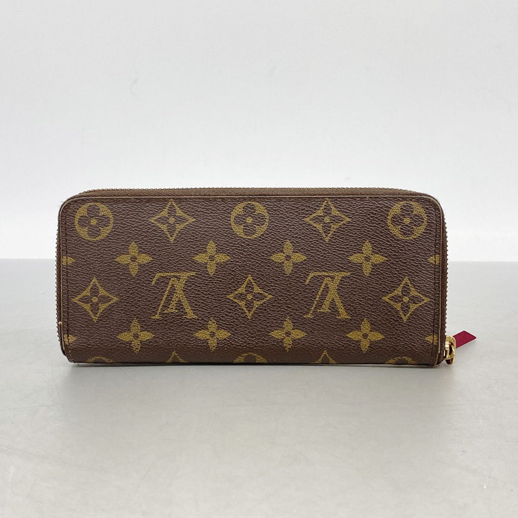 Louis Vuitton Wallet Monogram Portefeuille Clemence Brown Fuchsia — view 8