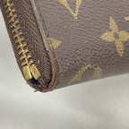 Louis Vuitton Wallet Monogram Portefeuille Clemence Brown Fuchsia — view 6