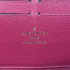 Louis Vuitton Wallet Monogram Portefeuille Clemence Brown Fuchsia — view 4