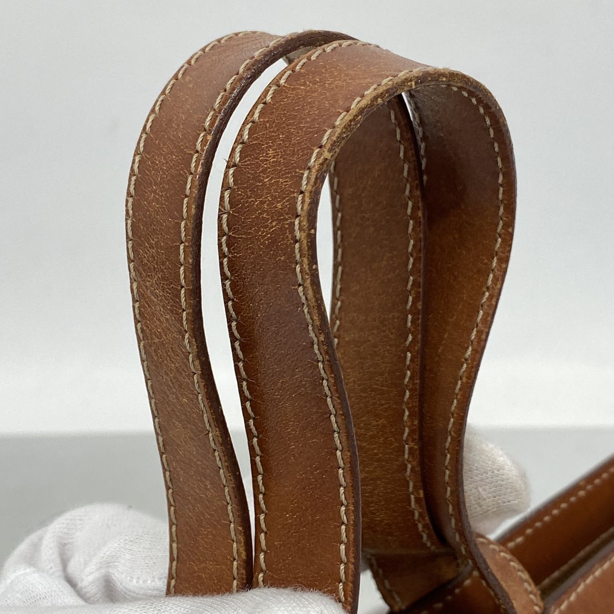 Celine Handbag Macadam Brown Gold — view 6