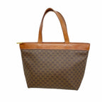 Celine Handbag Macadam Brown Gold