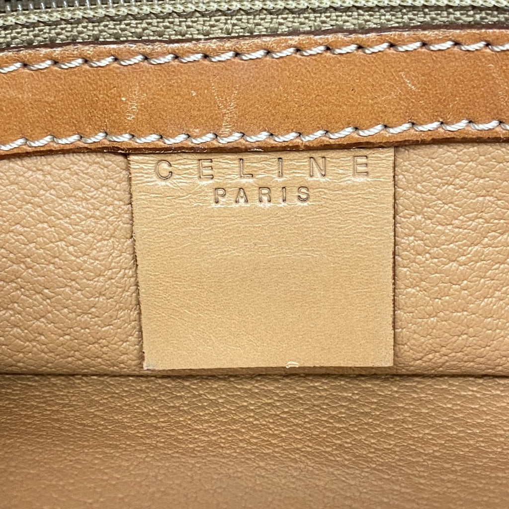 Celine Handbag Macadam Brown Gold — view 5