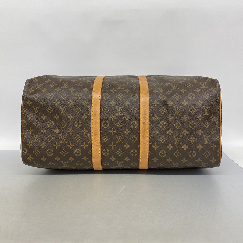 Louis Vuitton Boston Bag Monogram Keepall 55 Brown — view 3