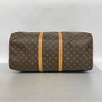 Louis Vuitton Boston Bag Monogram Keepall 55 Brown — view 3