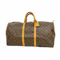 Louis Vuitton Boston Bag Monogram Keepall 55 Brown