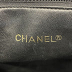Chanel Chain Tote Bag Quilted Lambskin Black Gold — view 5