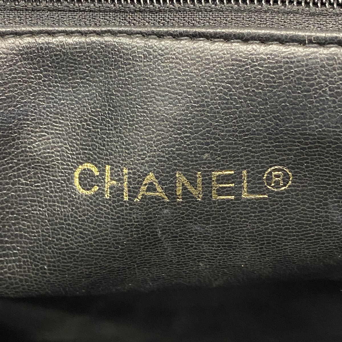 Chanel Chain Tote Bag Quilted Lambskin Black Gold — view 5