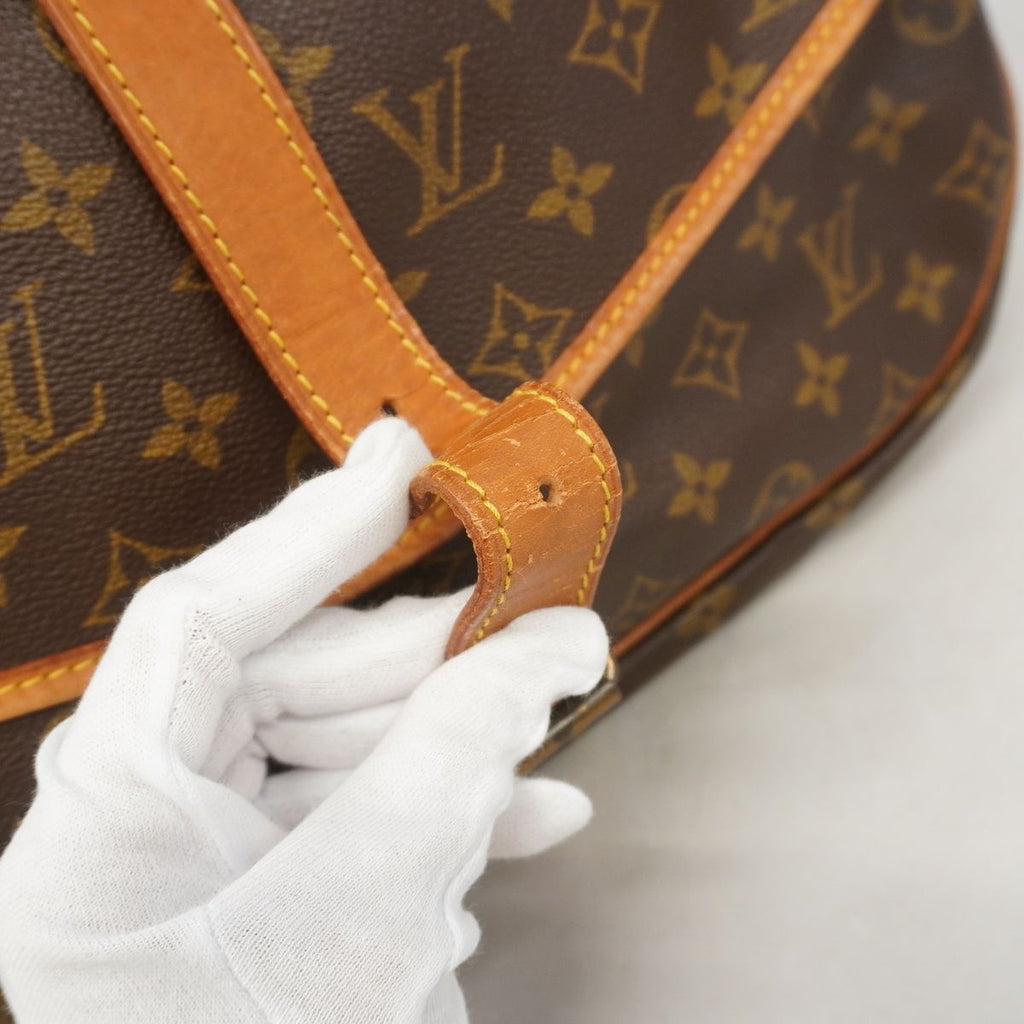Louis Vuitton Shoulder Bag Monogram Saumur 35 Brown — view 8