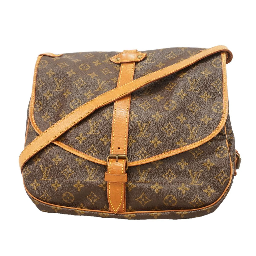 Louis Vuitton Shoulder Bag Monogram Saumur 35 Brown