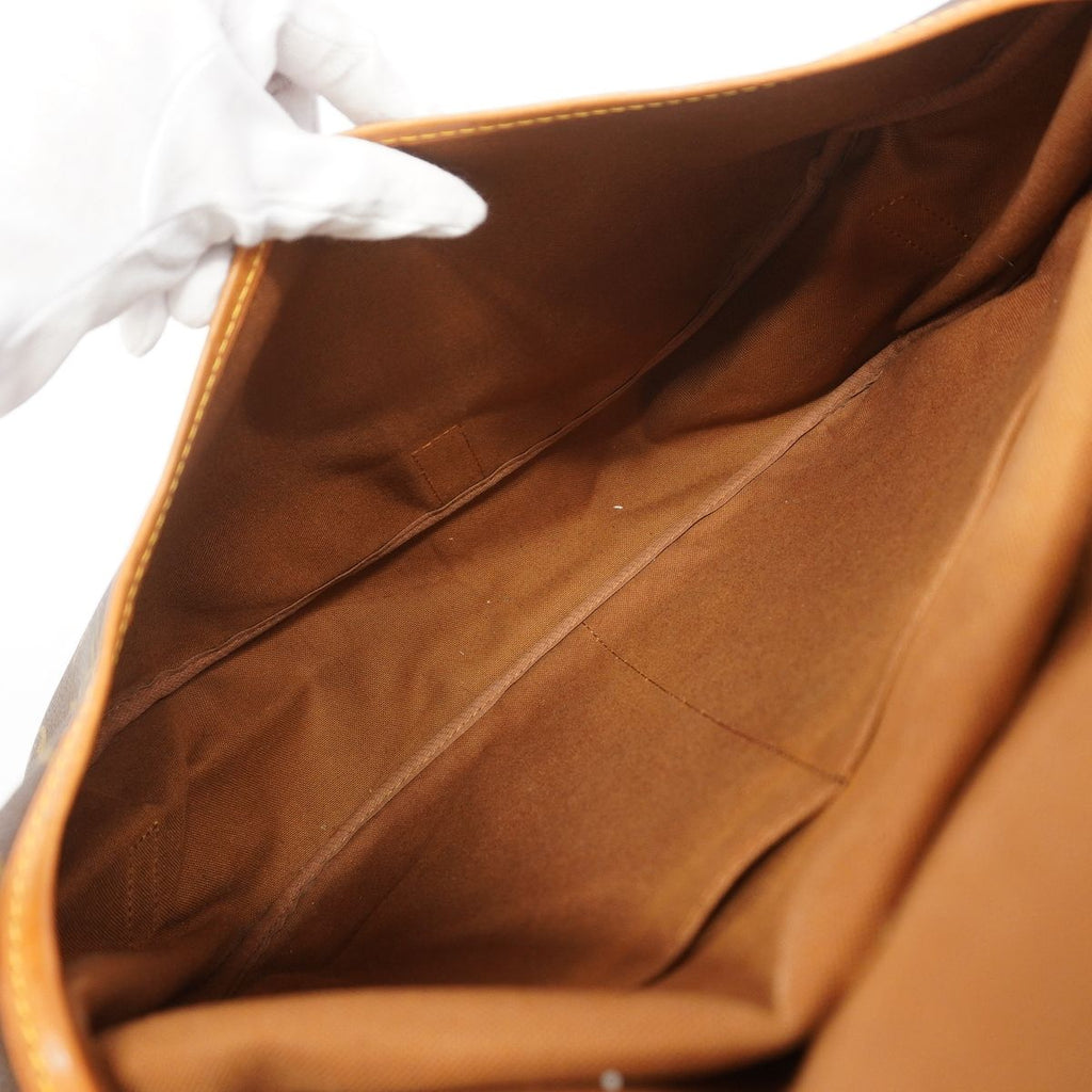 Louis Vuitton Shoulder Bag Monogram Saumur 35 Brown — view 4
