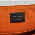 Louis Vuitton Shoulder Bag Damier Graphite District PM NM Black Orange — view 5