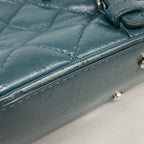 Chanel Backpack Quilted Lambskin Vinyl Green Silver — view 6