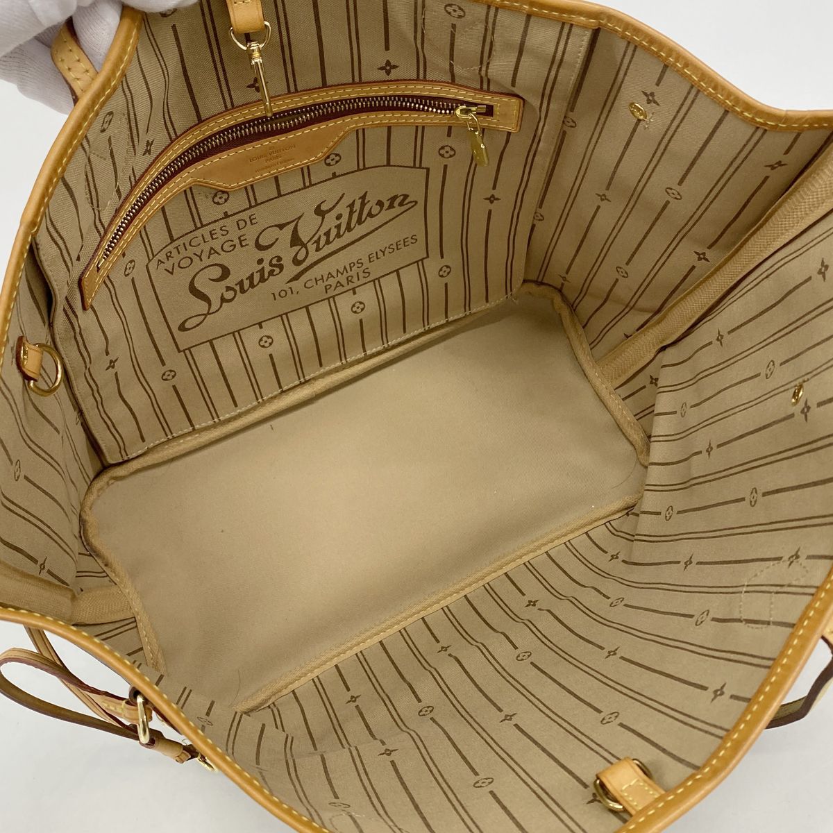 Louis Vuitton Tote Bag Monogram Neverfull MM Brown — view 4