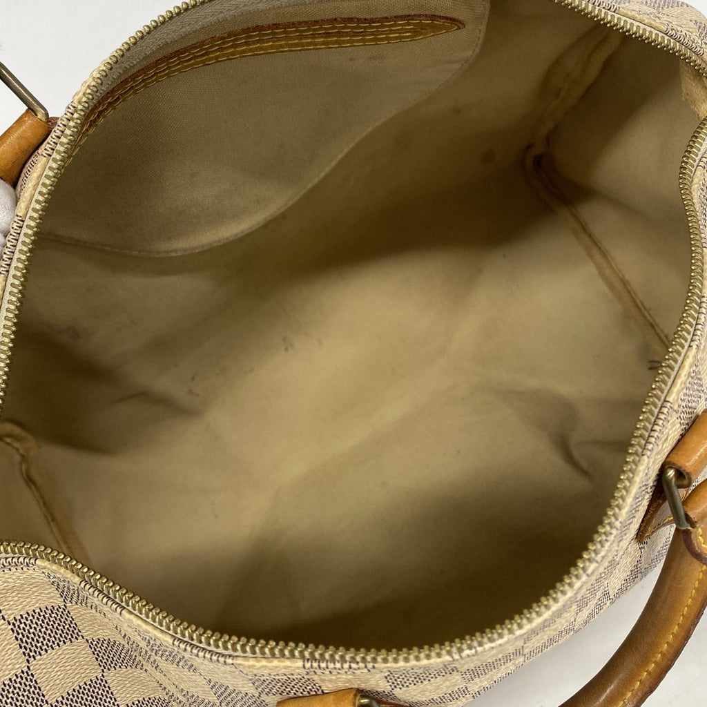 Louis Vuitton Handbag Damier Azur Speedy 35 White — view 4