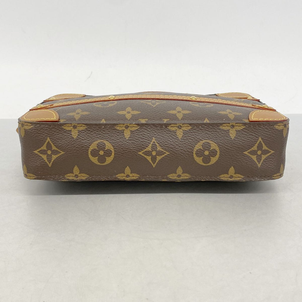 Louis Vuitton Clutch Monogram Soft Trunk Poche Brown — view 3