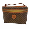 Celine Vanity Bag Macadam Brown Gold