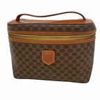 Celine Vanity Bag Macadam Brown Gold