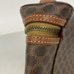 Celine Vanity Bag Macadam Brown Gold — view 7