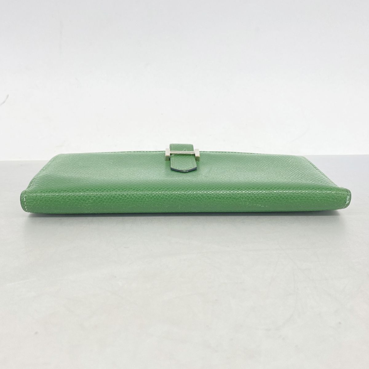 Hermes Wallet Bearn Soufflet Veau Epsom Bamboo Silver — view 2